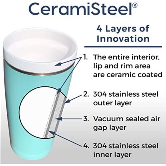 CeramiSteel Black Tumbler with Google Cloud logo - Picture 9 of 9